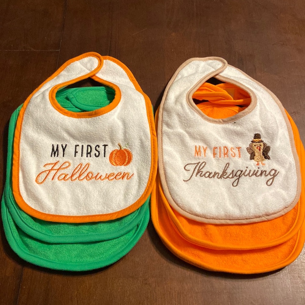 NWOT Bundle of 6 baby bibs